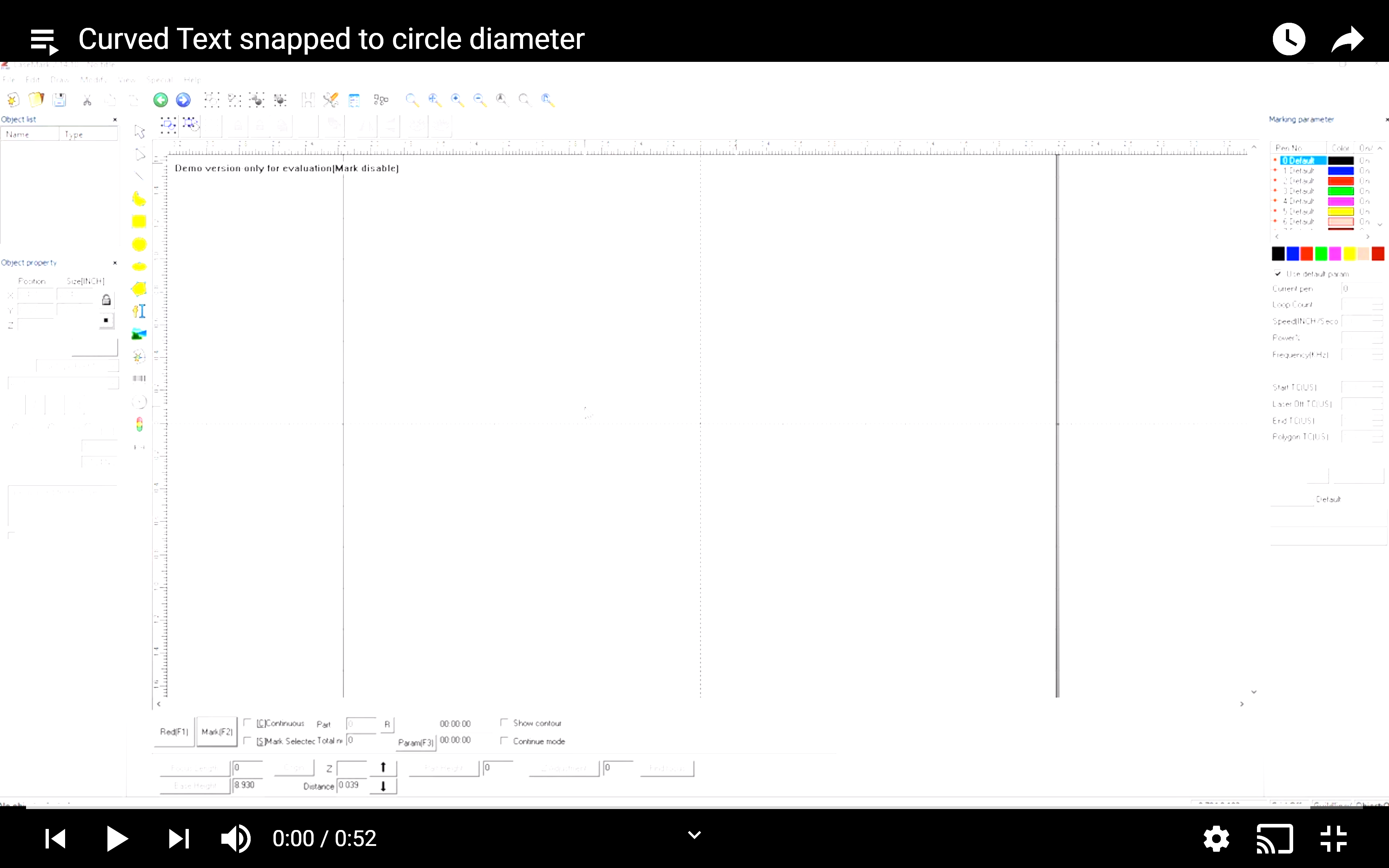 Curved Text Snap to Circle - Laser Marking Technologies