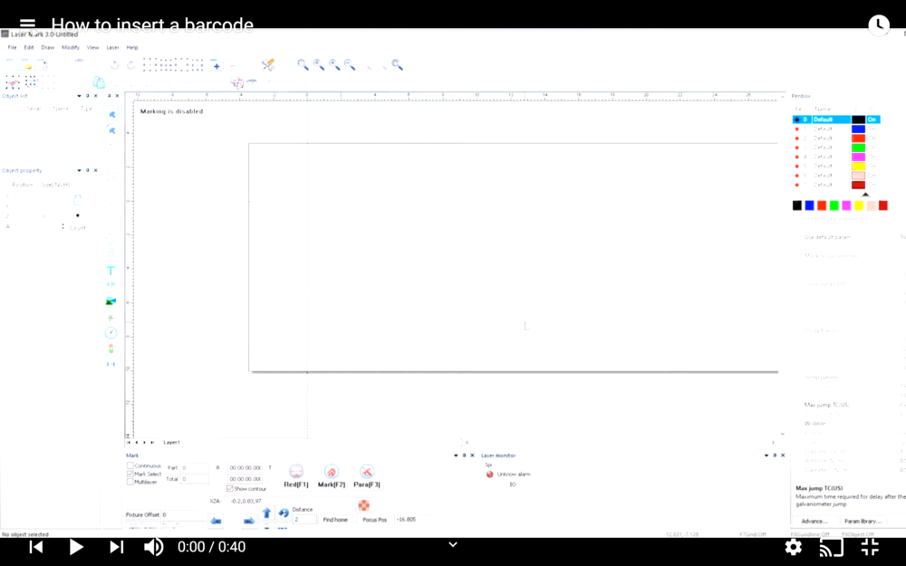 How To Insert a Barcode - Laser Marking Technologies