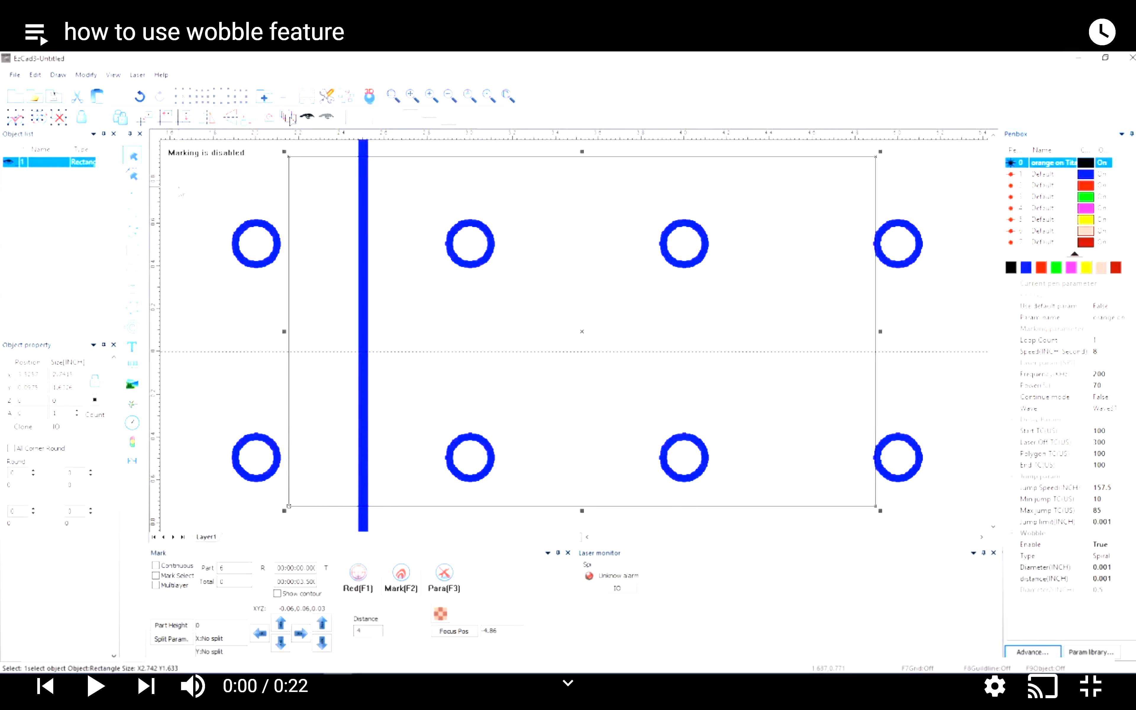 How To Use Wobble Feature - Laser Marking Technologies