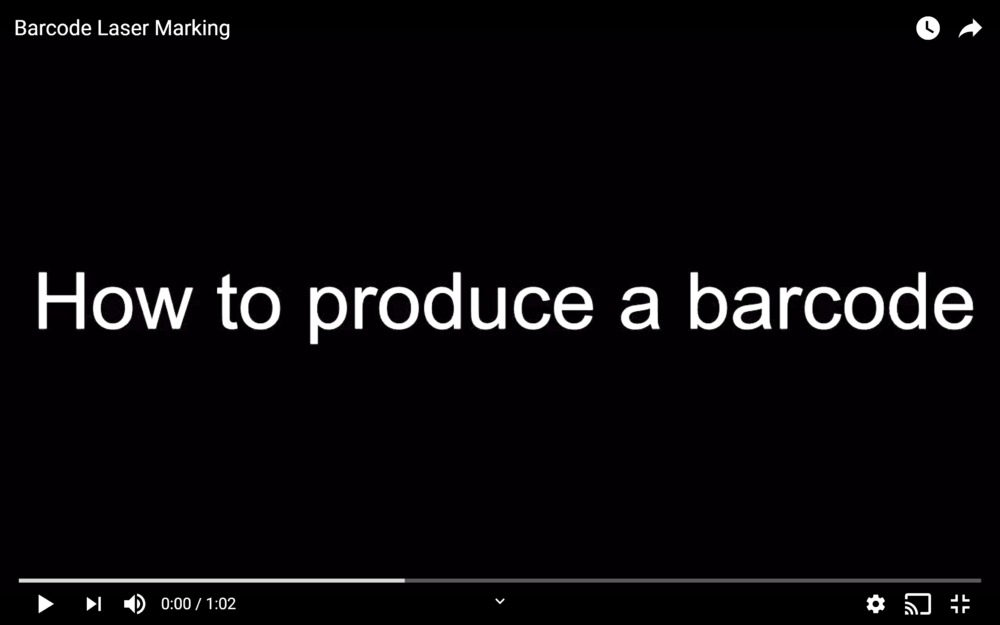 Barcode Marking - Laser Marking Technologies