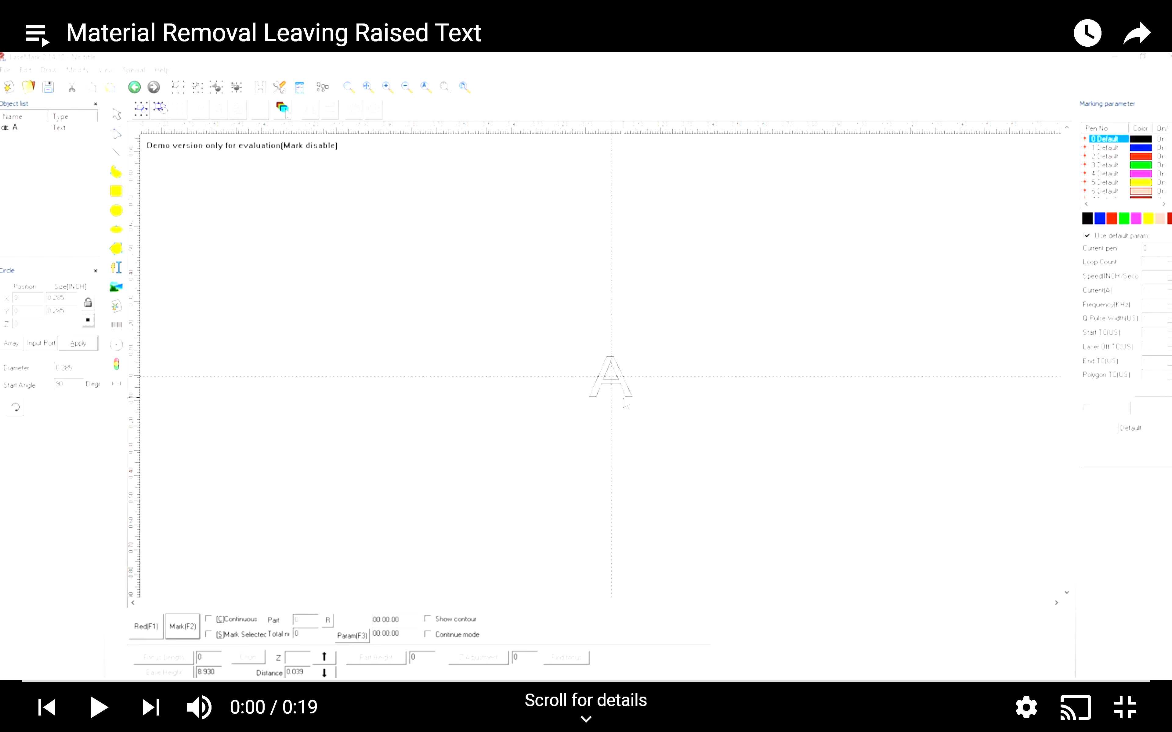 Material Removal Raised Text - Laser Marking Technologies