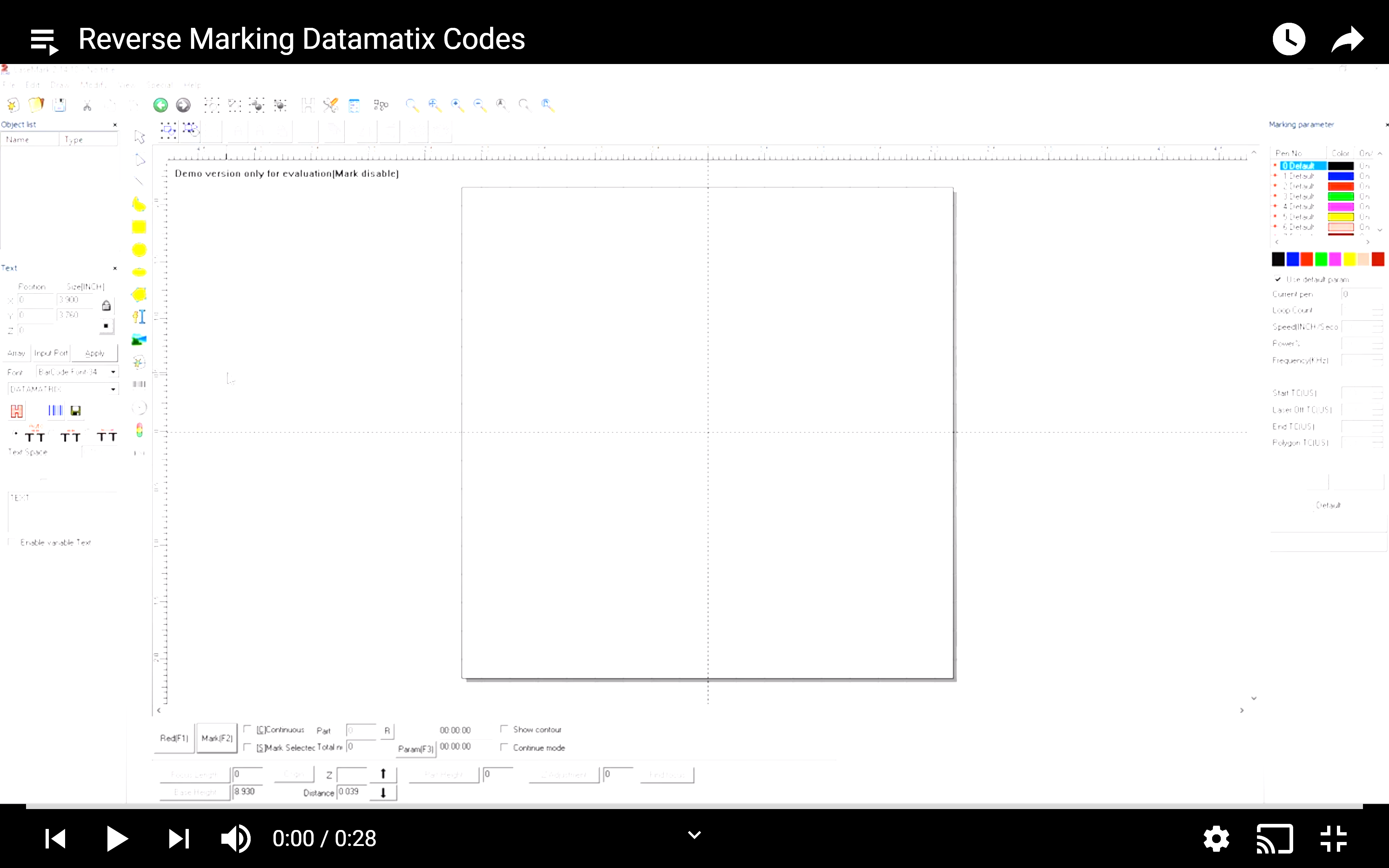 Reverse Marking Datamatrix - Laser Marking Technologies