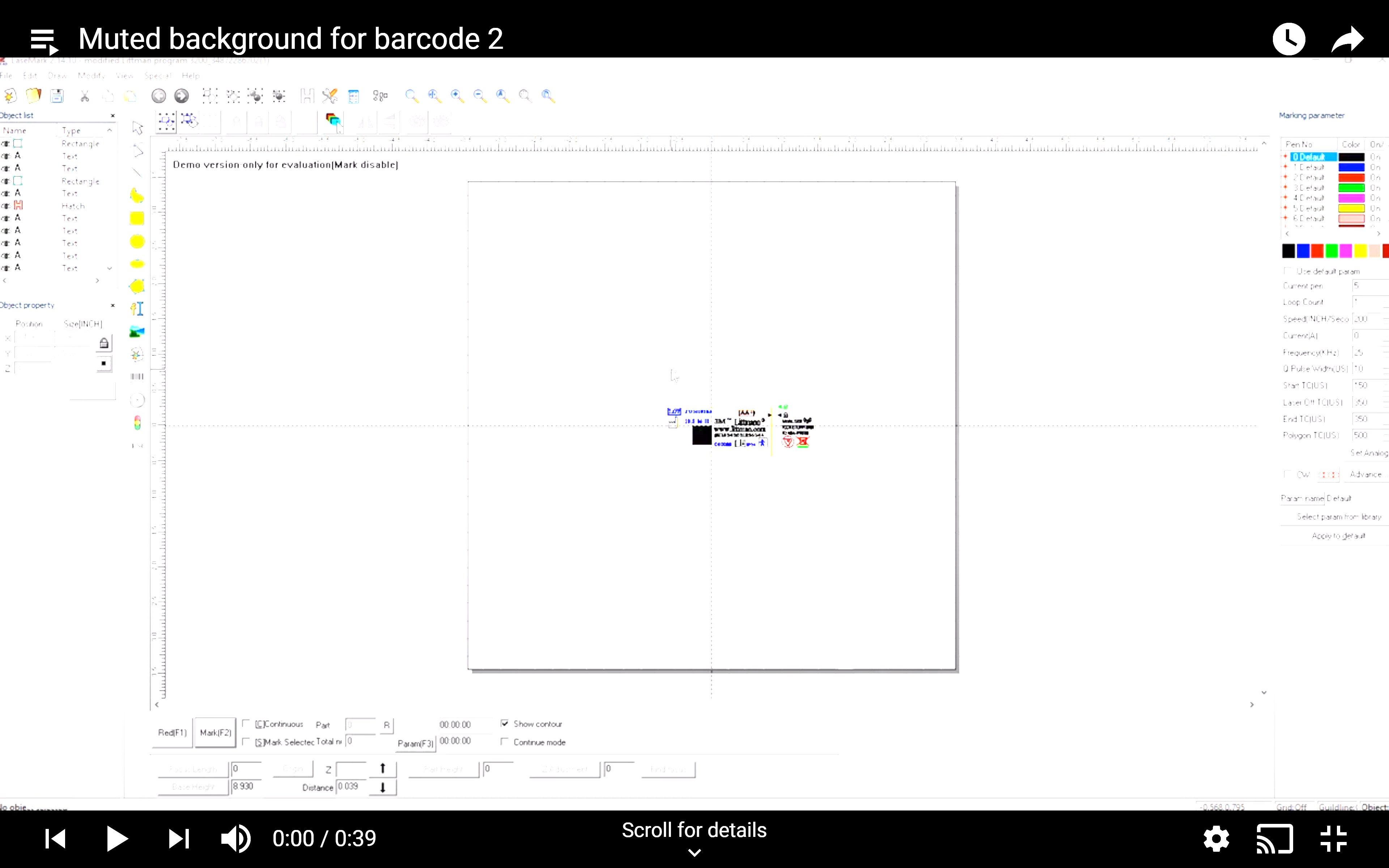 Muted Background for Barcode - Laser Marking Technologies