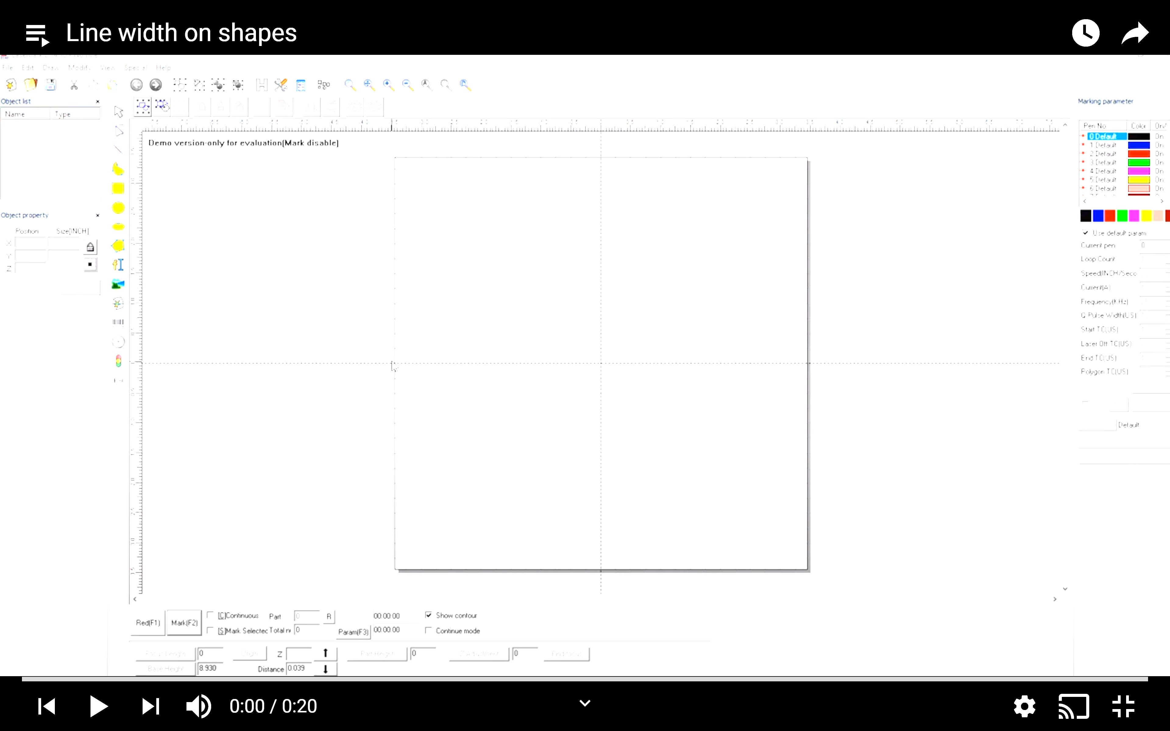 Line Width on Shapes - Laser Marking Technologies