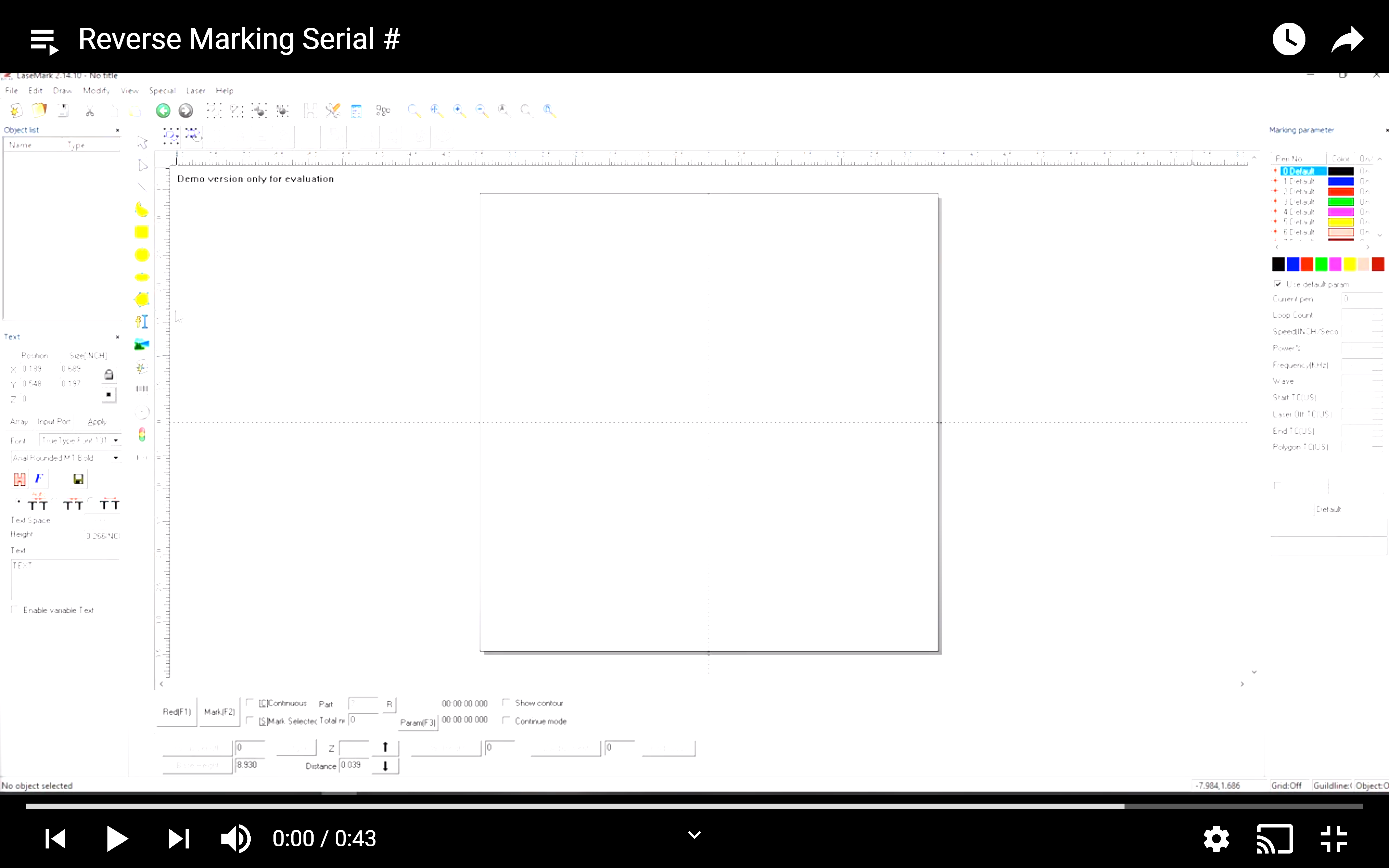 Reverse Marking Serial Number - Laser Marking Technologies
