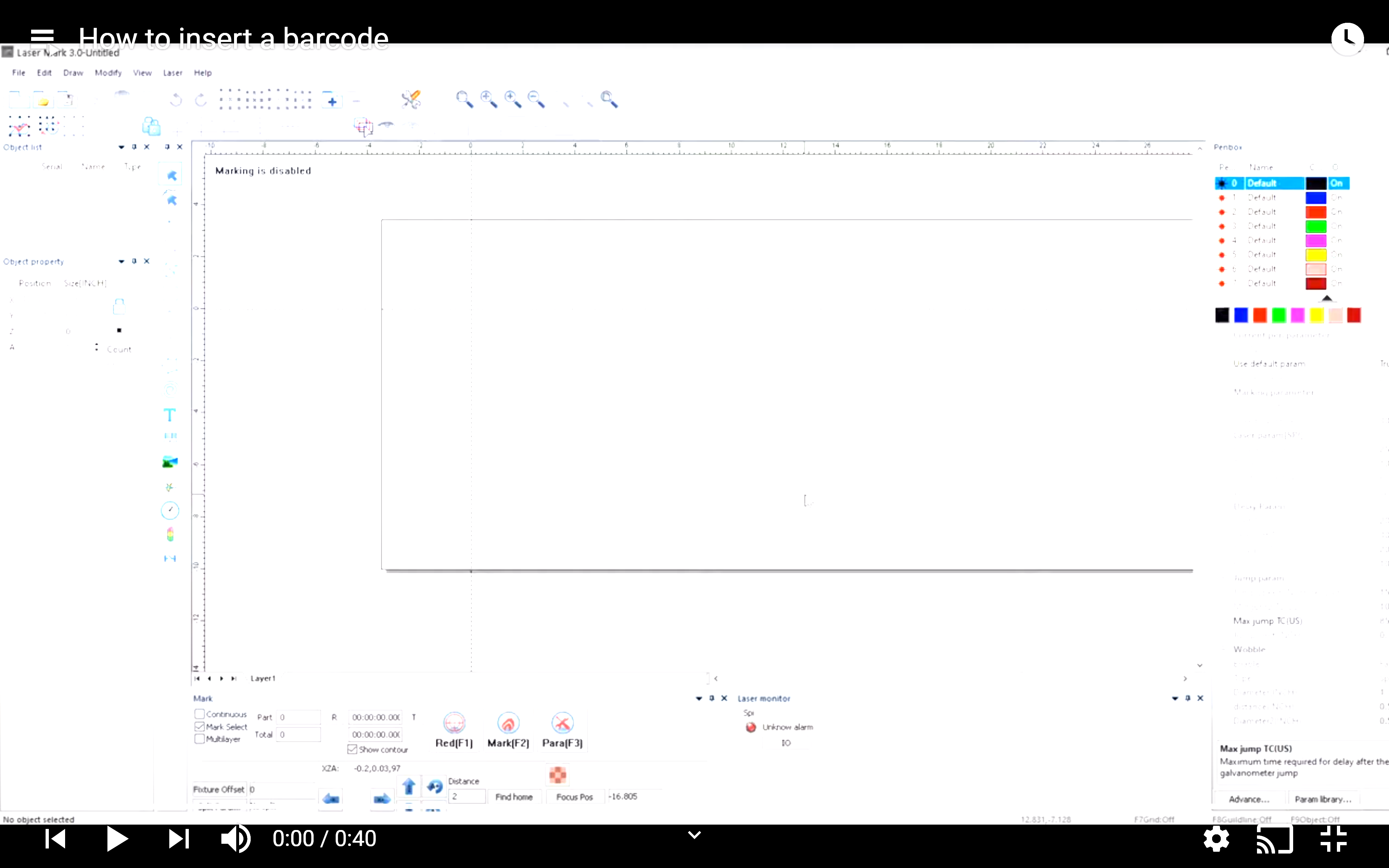 How To Insert a Barcode - Laser Marking Technologies